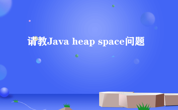 请教Java heap space问题