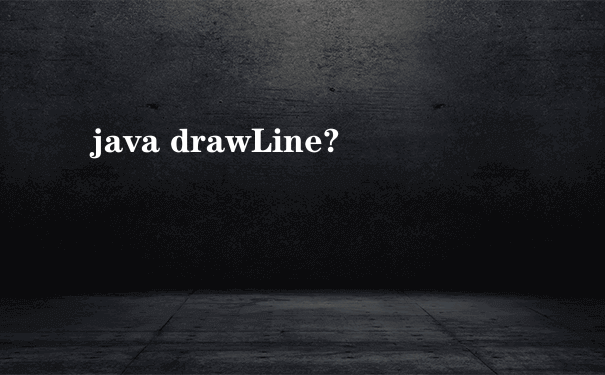 java drawLine?