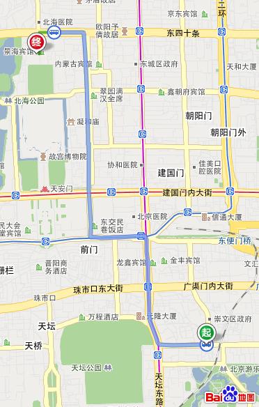 北京公交换乘路线查询