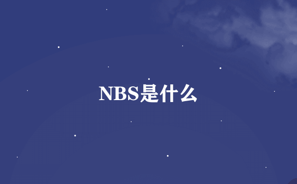 NBS是什么