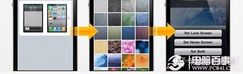 iPhone4s怎么设置桌面壁纸？