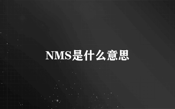 NMS是什么意思