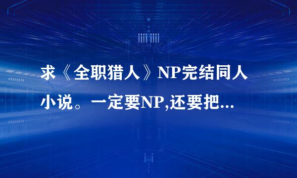 求《全职猎人》NP完结同人小说。一定要NP,还要把男主是谁给写出来。