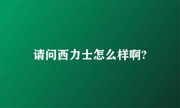 请问西力士怎么样啊?