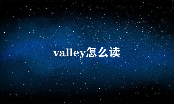 valley怎么读