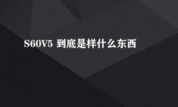 S60V5 到底是样什么东西