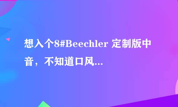 想入个8#Beechler 定制版中音，不知道口风合理不合理