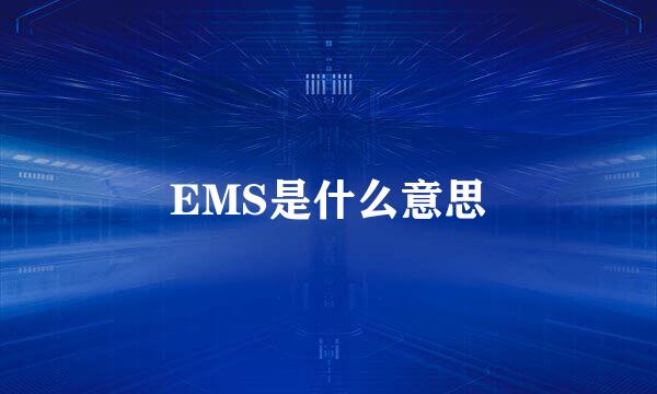 EMS是什么意思