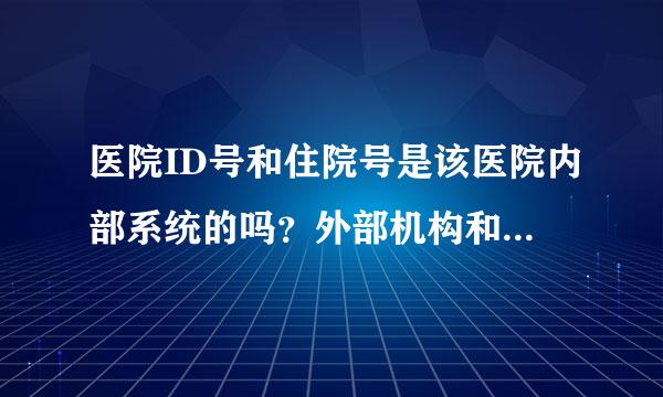 医院ID号和住院号是该医院内部系统的吗？外部机构和人能查到住院患者病情和个人信息吗？