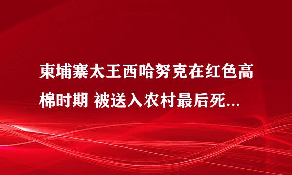 柬埔寨太王西哈努克在红色高棉时期 被送入农村最后死掉的5个儿子14个孙子 都是哪几个 ?