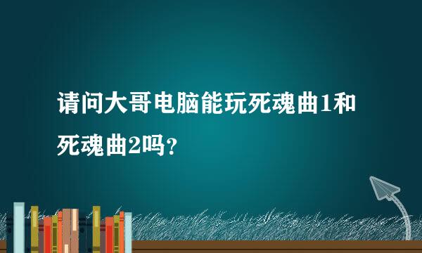 请问大哥电脑能玩死魂曲1和死魂曲2吗？