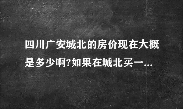 四川广安城北的房价现在大概是多少啊?如果在城北买一套二手房，能够在银行贷到款吗？请尽量详细点，谢谢。