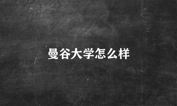 曼谷大学怎么样