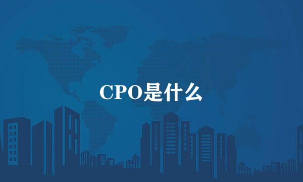 CPO是什么