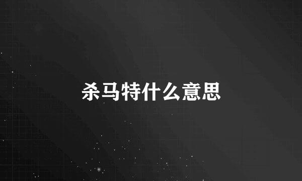 杀马特什么意思