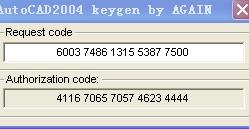 2004CAD注册机，帮忙激活CAD？