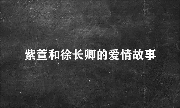 紫萱和徐长卿的爱情故事