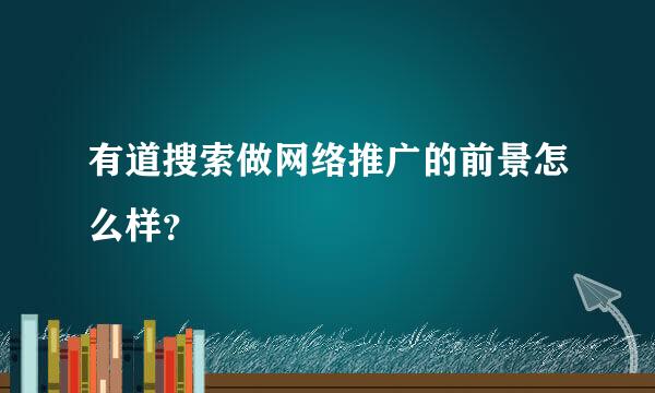 有道搜索做网络推广的前景怎么样？