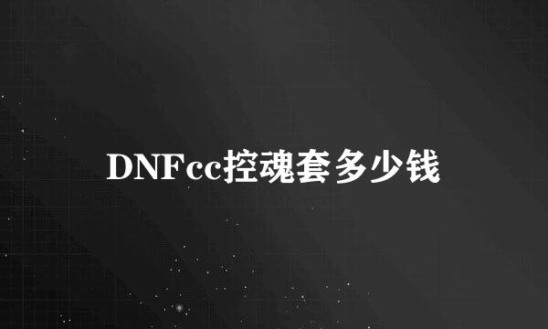 DNFcc控魂套多少钱