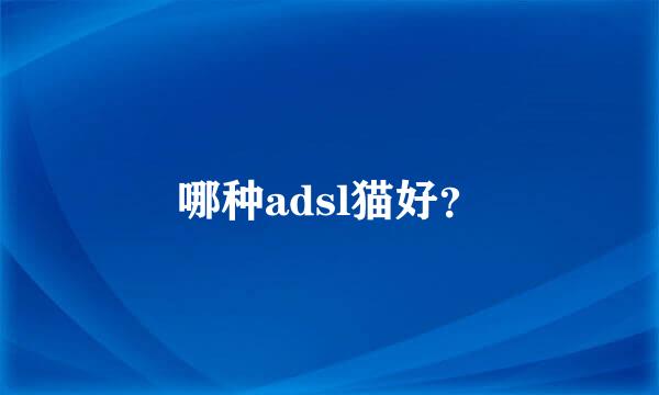 哪种adsl猫好？