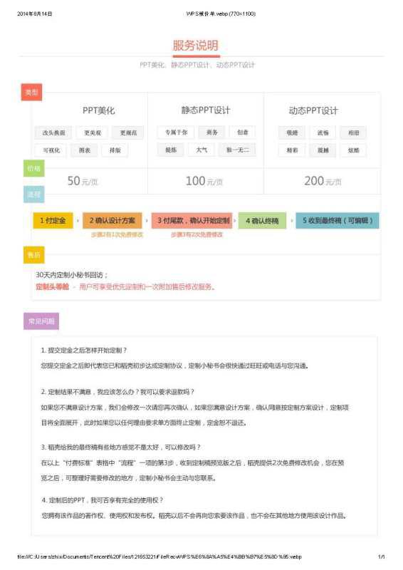 ppt设计是怎么收费的？