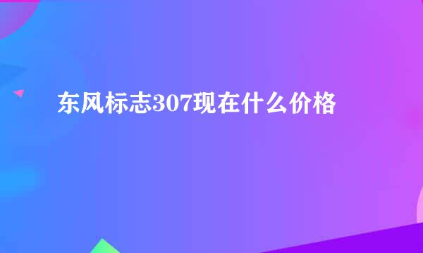 东风标志307现在什么价格