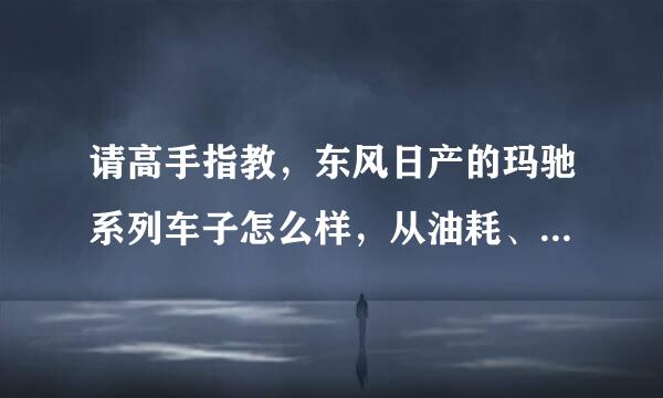 请高手指教，东风日产的玛驰系列车子怎么样，从油耗、日常保养等方面给与指教。重谢！！