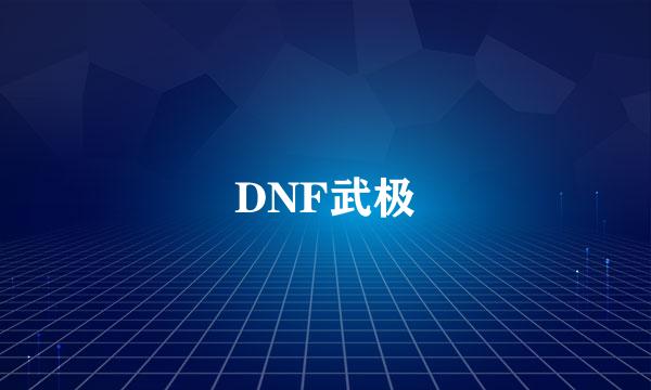 DNF武极