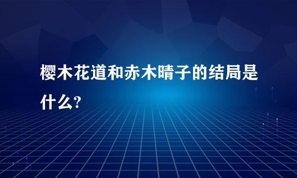 樱木花道和赤木晴子的结局是什么?