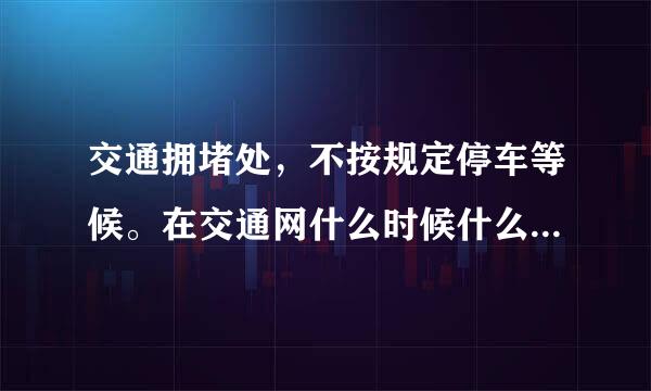 交通拥堵处，不按规定停车等候。在交通网什么时候什么时候交罚款上查到的，得罚款多少钱呀？555555555555