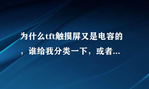 为什么tft触摸屏又是电容的，谁给我分类一下，或者解释，什么amoled,lcd.