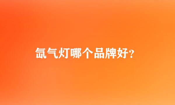 氙气灯哪个品牌好？