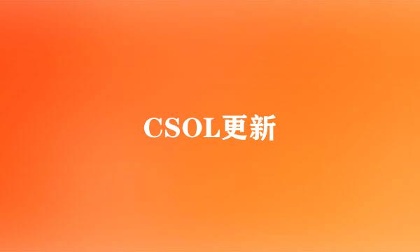 CSOL更新