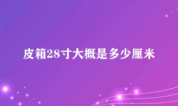 皮箱28寸大概是多少厘米