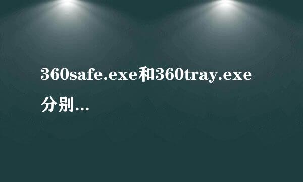 360safe.exe和360tray.exe分别是什么？（100）