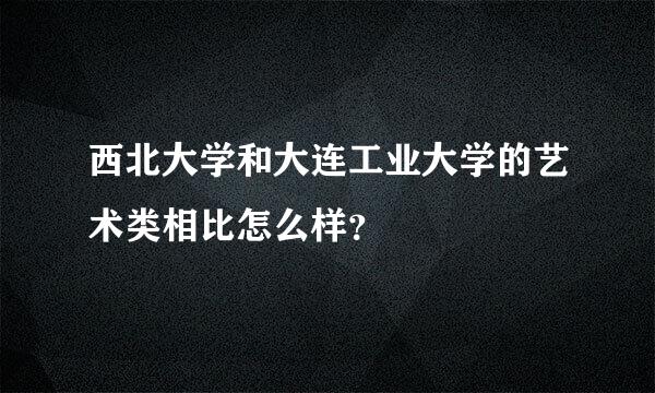 西北大学和大连工业大学的艺术类相比怎么样？