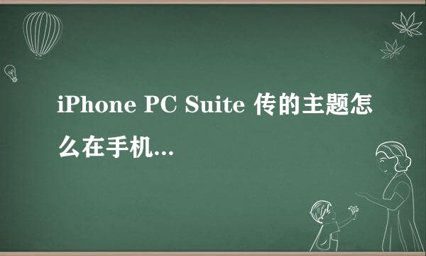 iPhone PC Suite 传的主题怎么在手机上找不到?