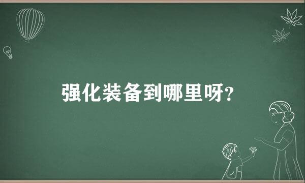 强化装备到哪里呀？