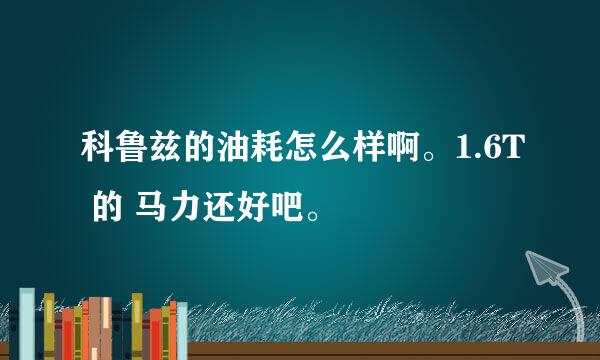 科鲁兹的油耗怎么样啊。1.6T 的 马力还好吧。