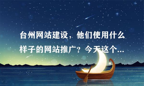 台州网站建设，他们使用什么样子的网站推广？今天这个人加我了叫Miss577619424说是可以，有谁