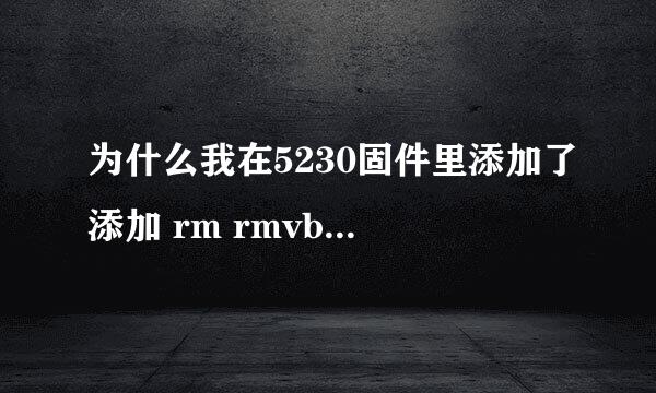 为什么我在5230固件里添加了添加 rm rmvb wmv 解码 器 原机播放器还是播不了rmvb?