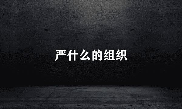 严什么的组织