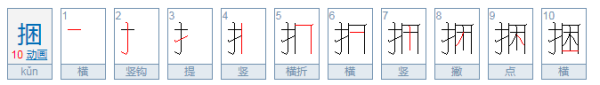 捆这个字怎么读