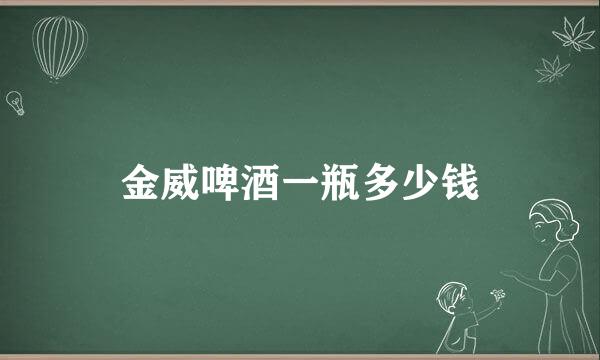 金威啤酒一瓶多少钱