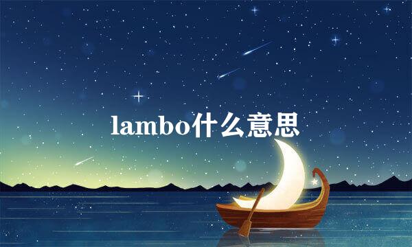 lambo什么意思