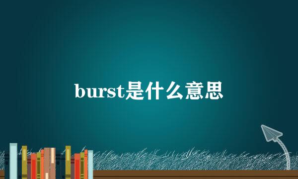 burst是什么意思