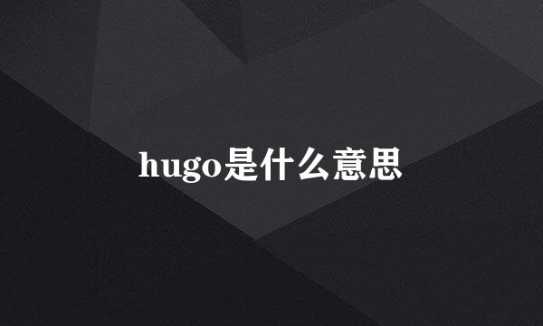 hugo是什么意思