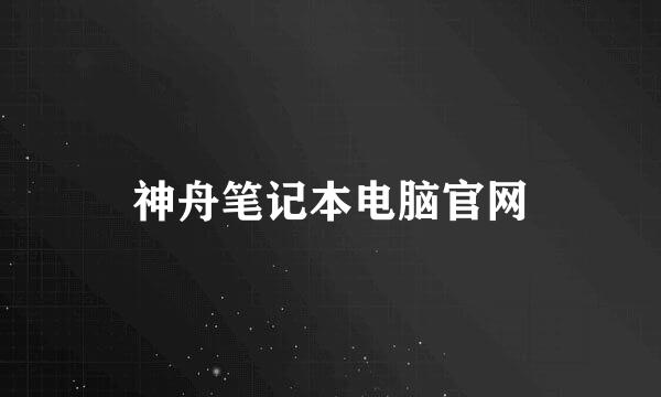 神舟笔记本电脑官网