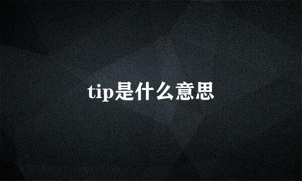 tip是什么意思