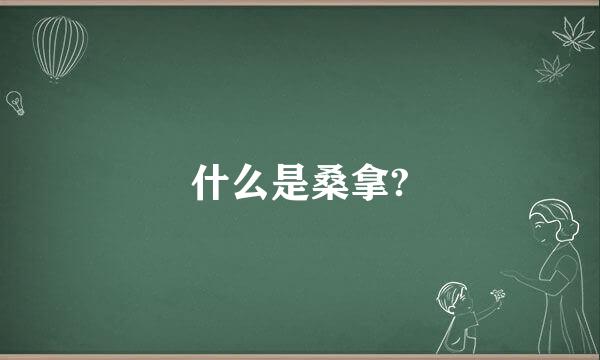 什么是桑拿?